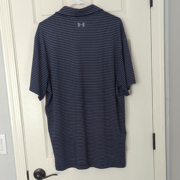 Under Armour Men's Navy and White Polo Shirt - Picture 6 of 6